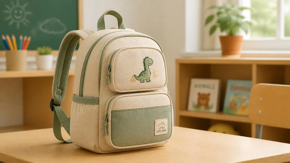 Child sized canvas backpack