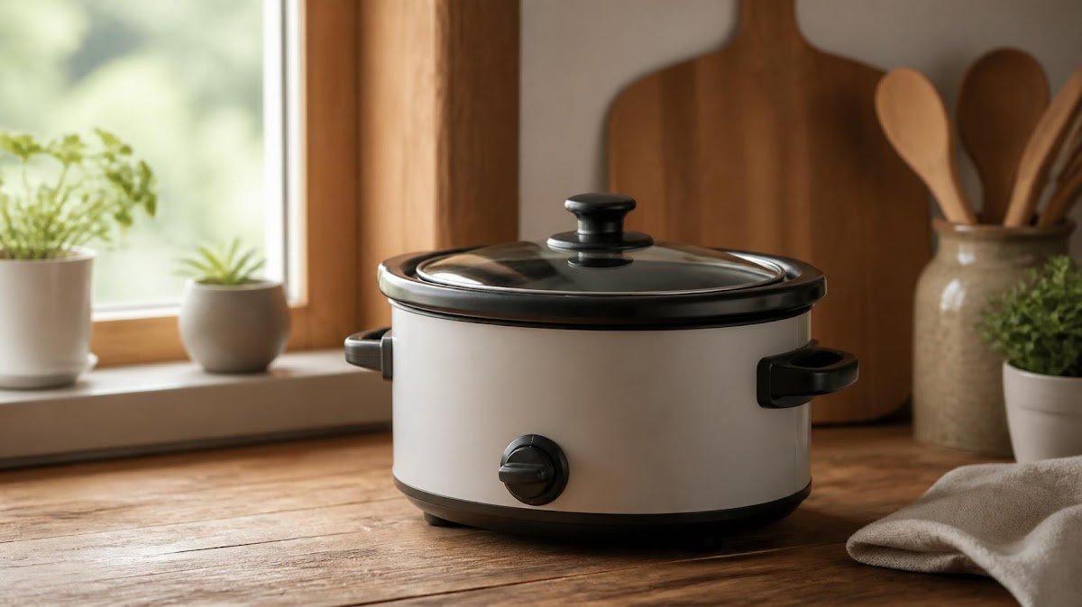 Small compact slow cooker for smaller portions