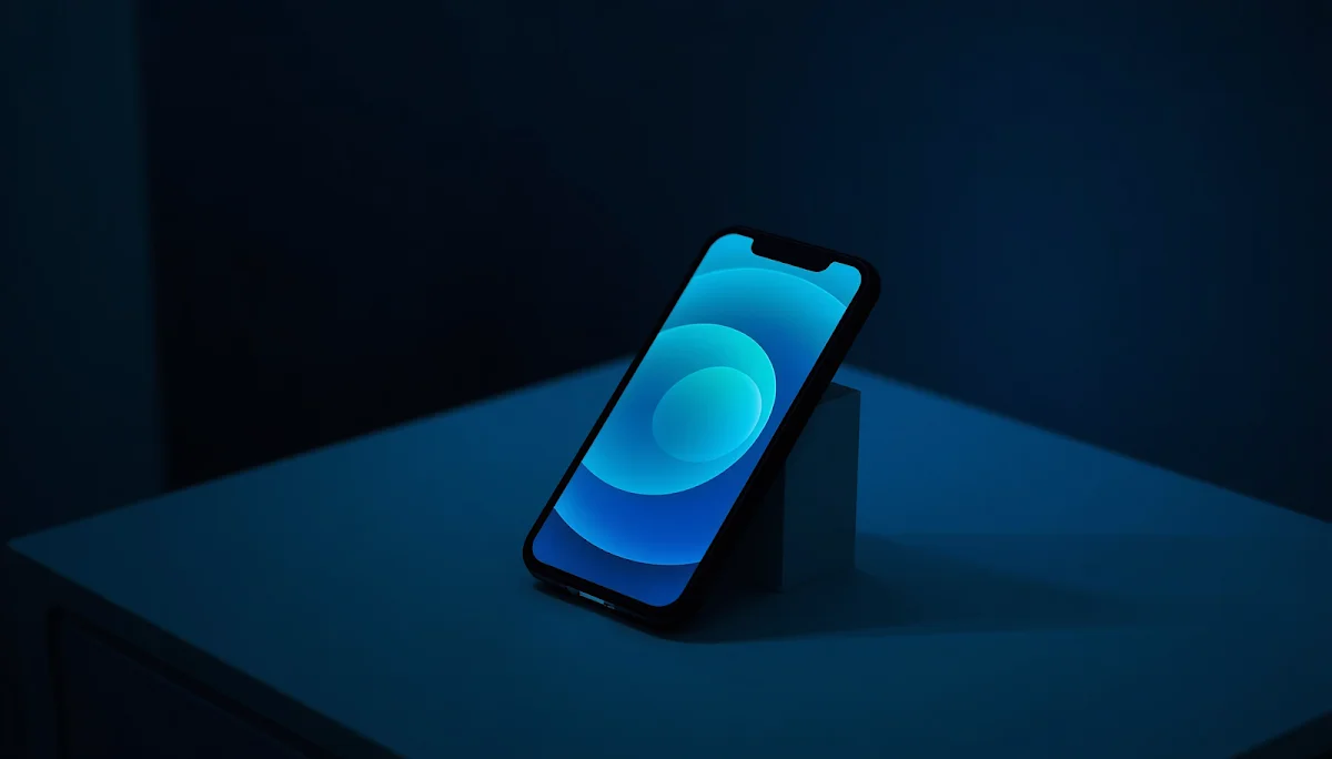 Smartphone showing app interface
